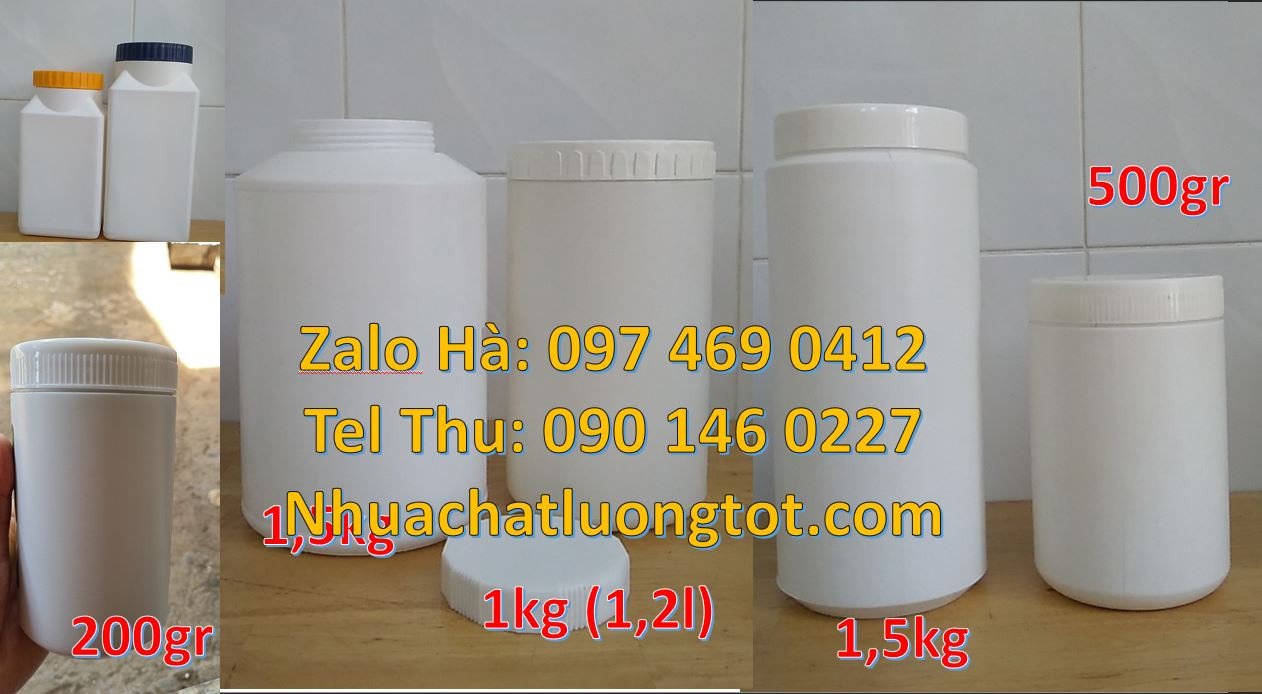 hũ nhựa 50g đựng hạt điều,hũ nhựa đựng bánh kẹo,hũ nhựa trắng giá rẻ