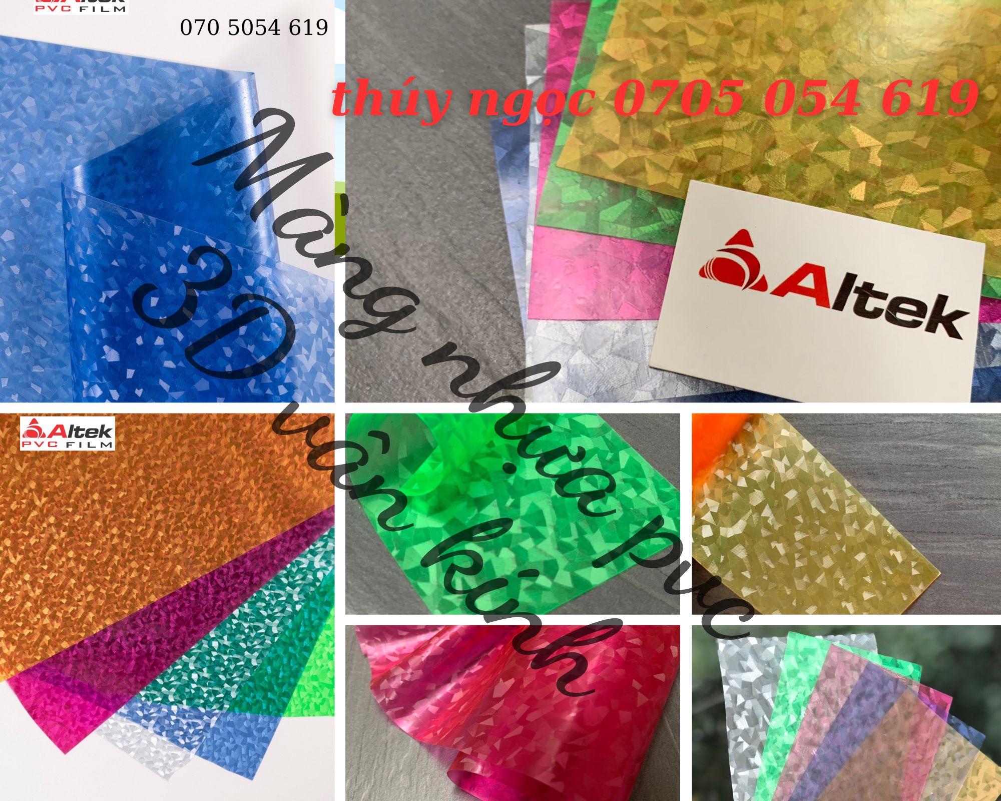 Màng nhựa PVC 3D vân kính giá rẻ (giao hàng toàn quốc)