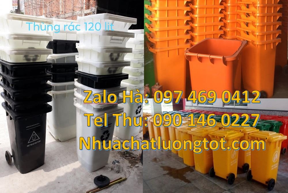 thùng đựng rác 120l,thùng rác 240l có nắp đậy,thùng rác hdpe màu vàng