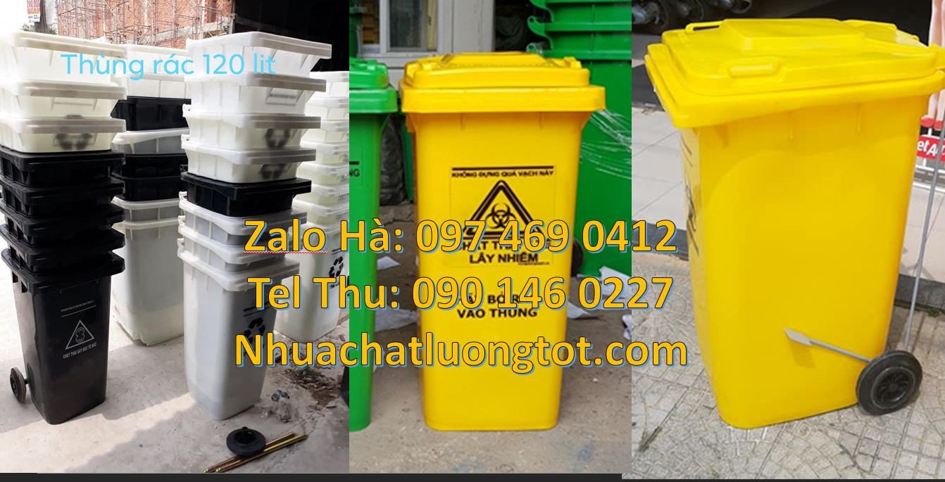thùng đựng rác 120l,thùng rác 240l có nắp đậy,thùng rác hdpe màu vàng