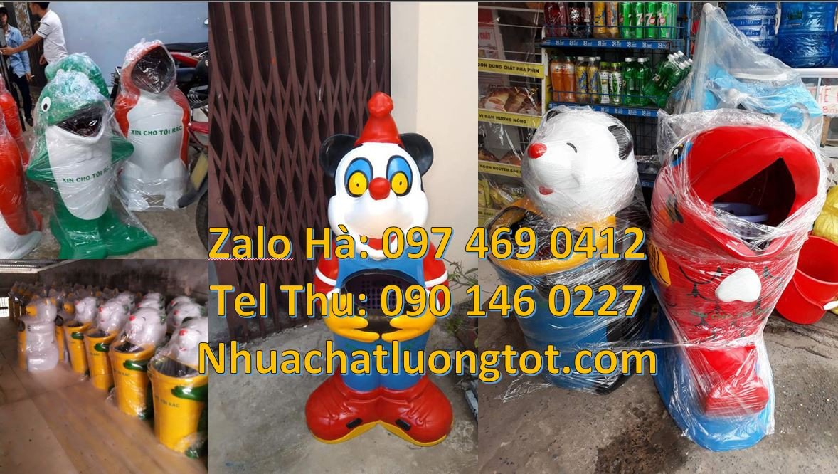 thùng rác hình con chuột,thùng rác hình con cá chép,thùng rác con thú