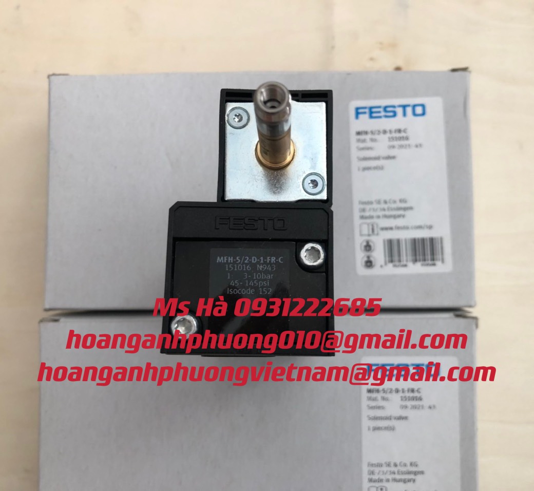 Van nhập khẩu chính hãng dòng Festo MFH-5/2-D-1-FR-C