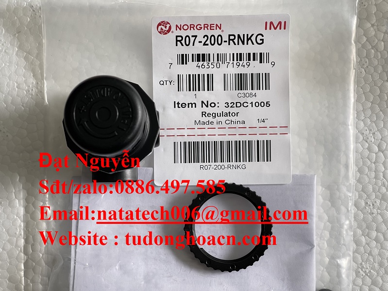 R07-200-RNKG bộ van điều áp chính hãng Norgen mới bảo hành đầy đủ 12 t