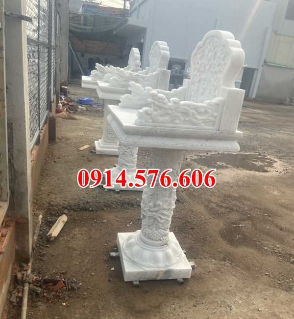 Mẫu ban thờ ông thiên đẹp bằng đá bán sài gòn tủ khóm thần tài địa