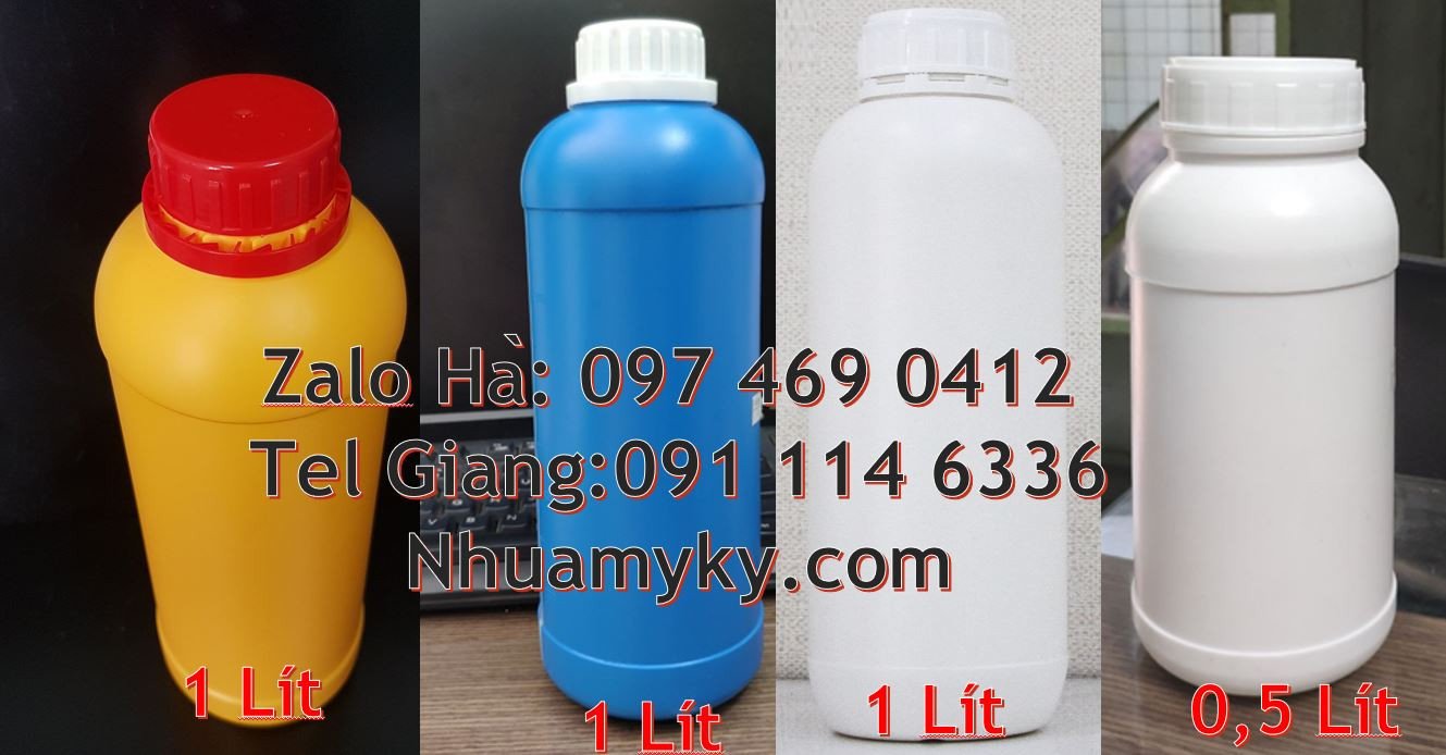 chai nhựa lớn 1l đựng hóa chất,chai nhựa 0.5l đựng dầu thực vật,chai