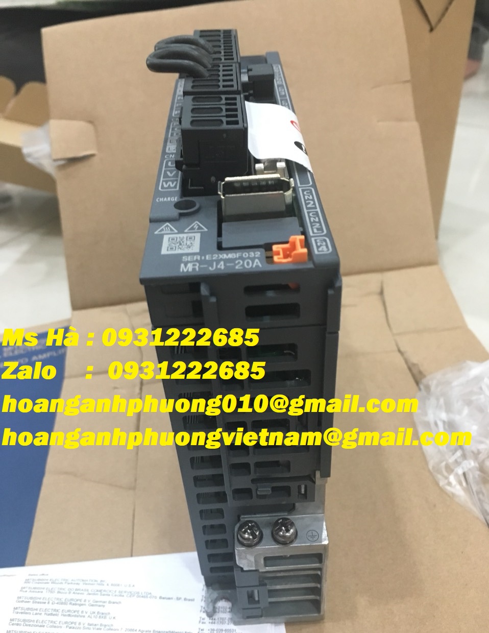 Trình điều khiển MR-J4-20A mitsubishi - bảo hành 12 tháng