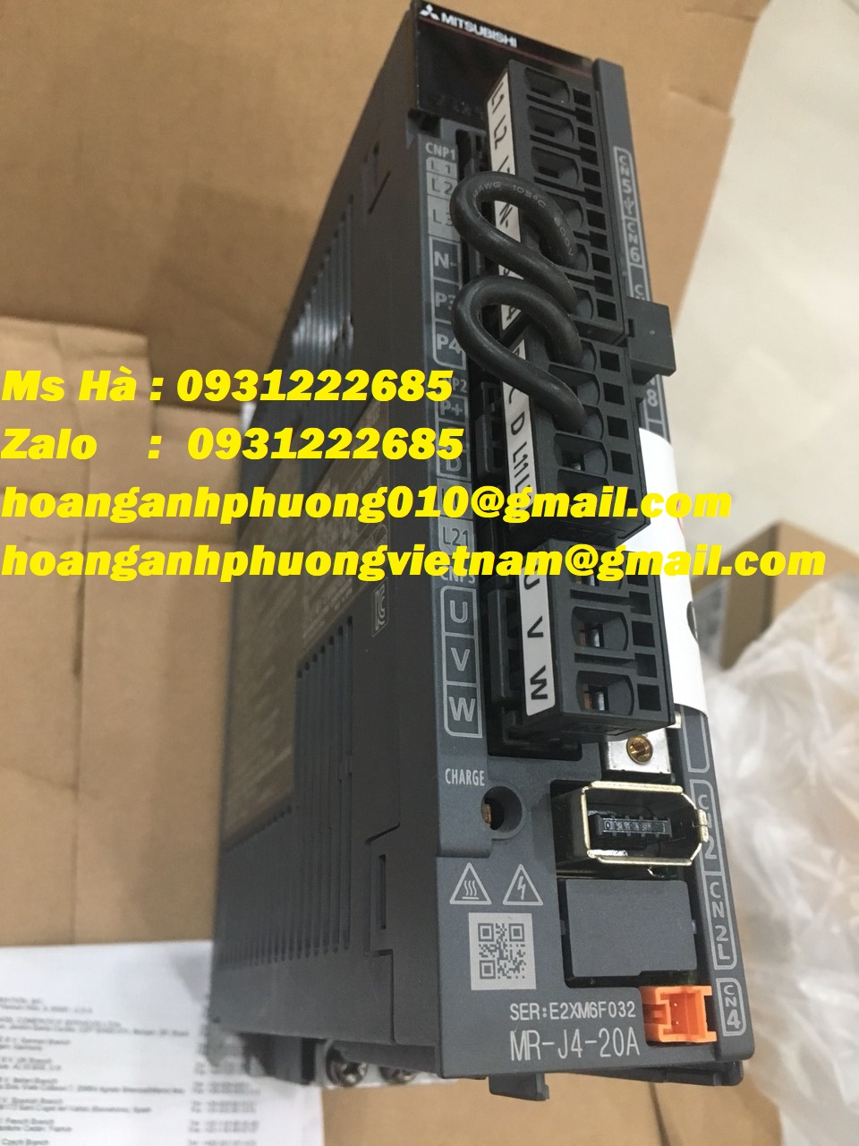 Trình điều khiển MR-J4-20A mitsubishi - bảo hành 12 tháng