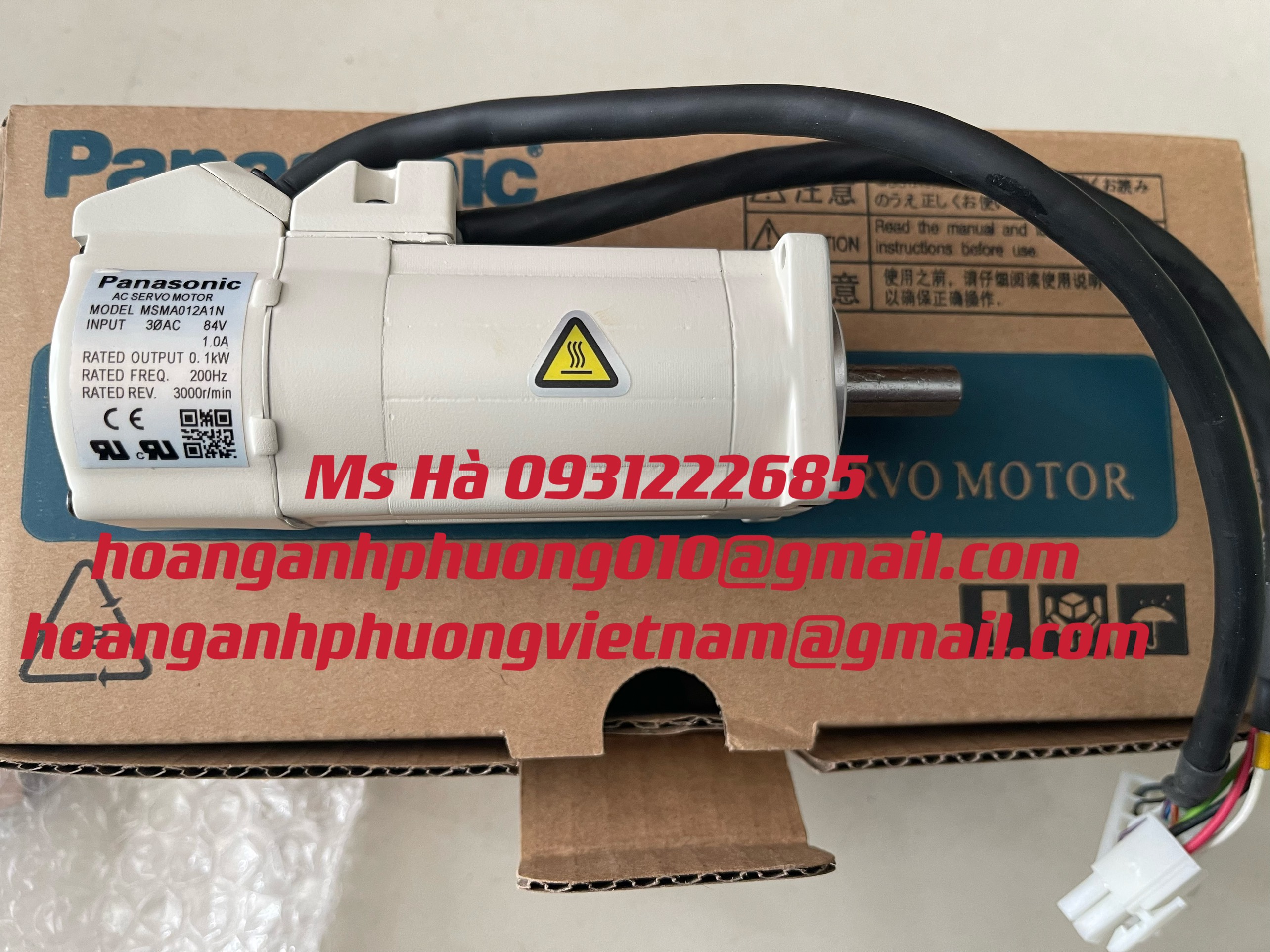 Panasonic, MSMA012A1N, Bộ động cơ nhập khẩu giá tốt