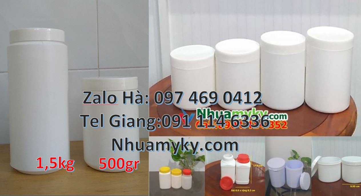 hũ nhựa đựng bánh kẹo,hũ nhựa trắng đựng hóa chất,hũ nhựa hdpe giá rẻ
