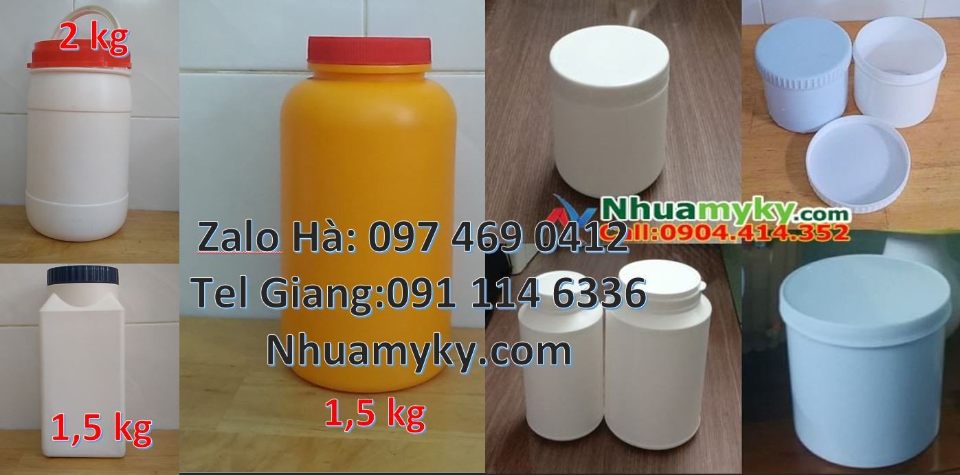 hũ nhựa đựng bánh kẹo,hũ nhựa trắng đựng hóa chất,hũ nhựa hdpe giá rẻ