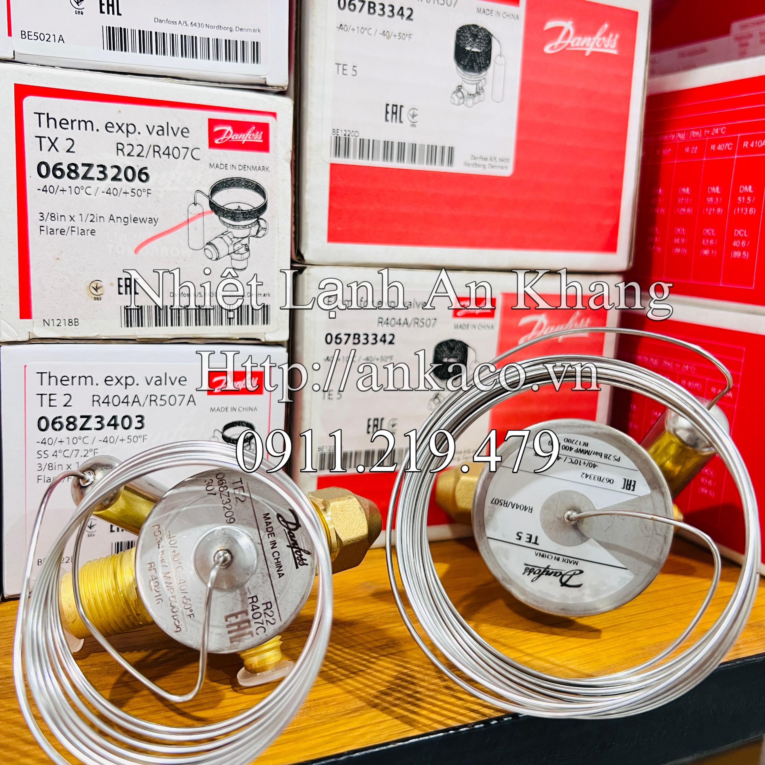 Hàng có sẵn van tiết lưu Danfoss TE2 tại Bình Tân