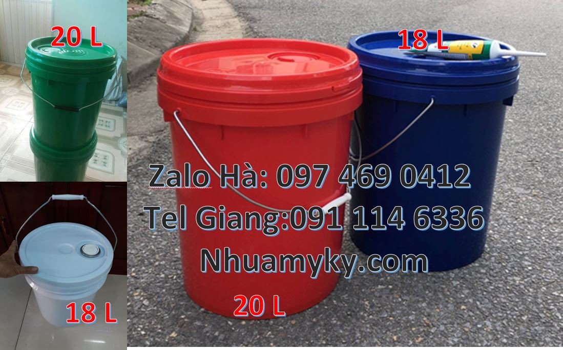 xô nhựa đựng nước,thùng nhựa trồng cây,thùng đựng sơn 20l giá rẻ nhất
