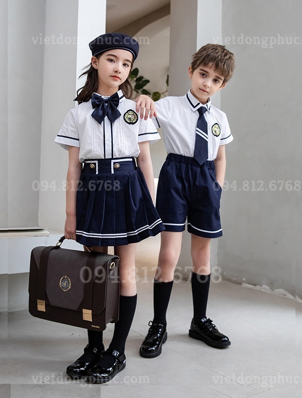 Xưởng may quần áo học sinh cấp 1 theo yêu cầu