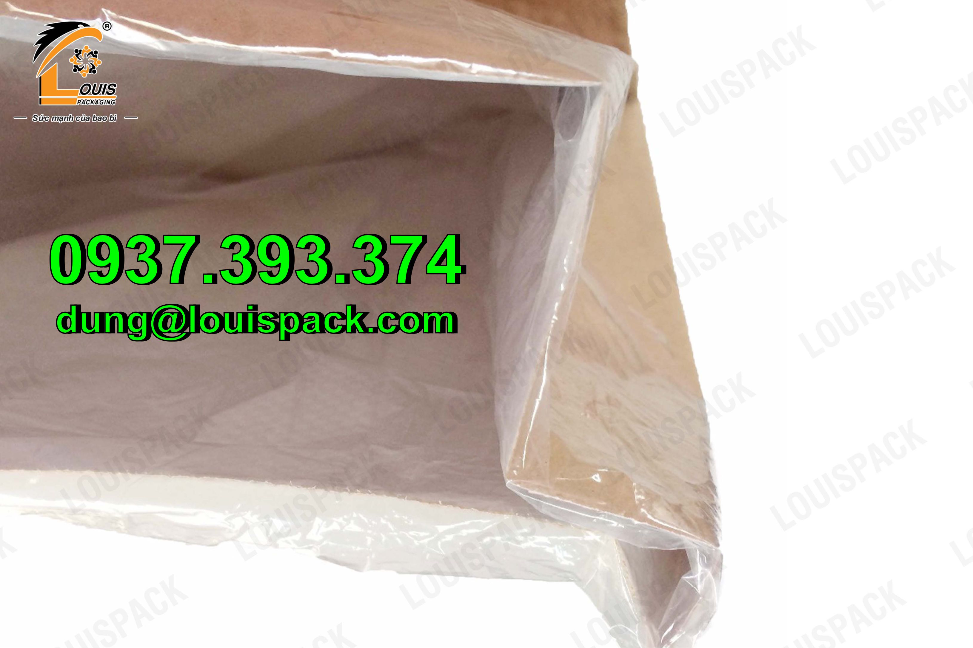 Bao giấy kraft đựng hạt nhựa 25kg - 50kg