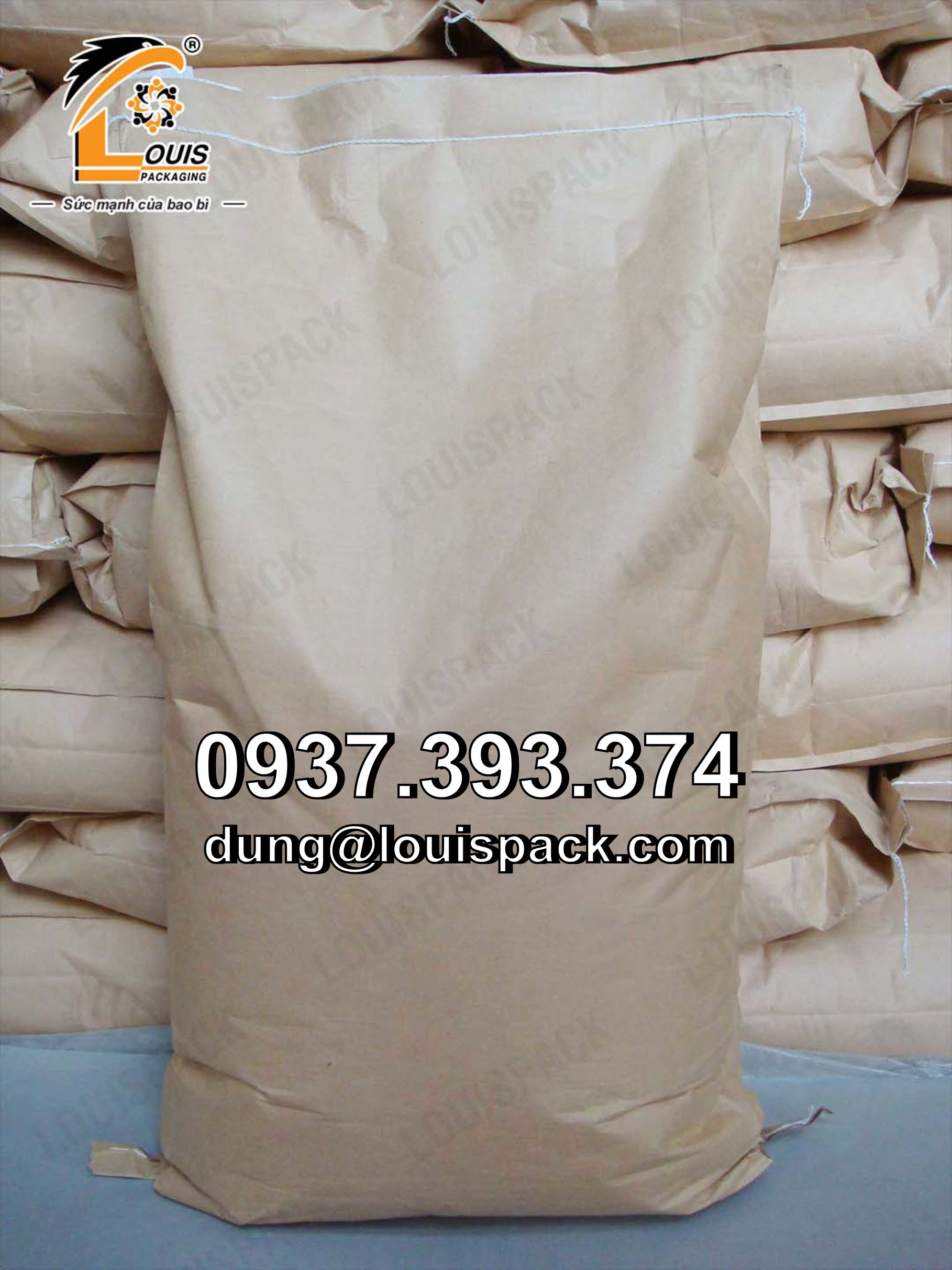 Bao giấy kraft đựng hạt nhựa 25kg - 50kg