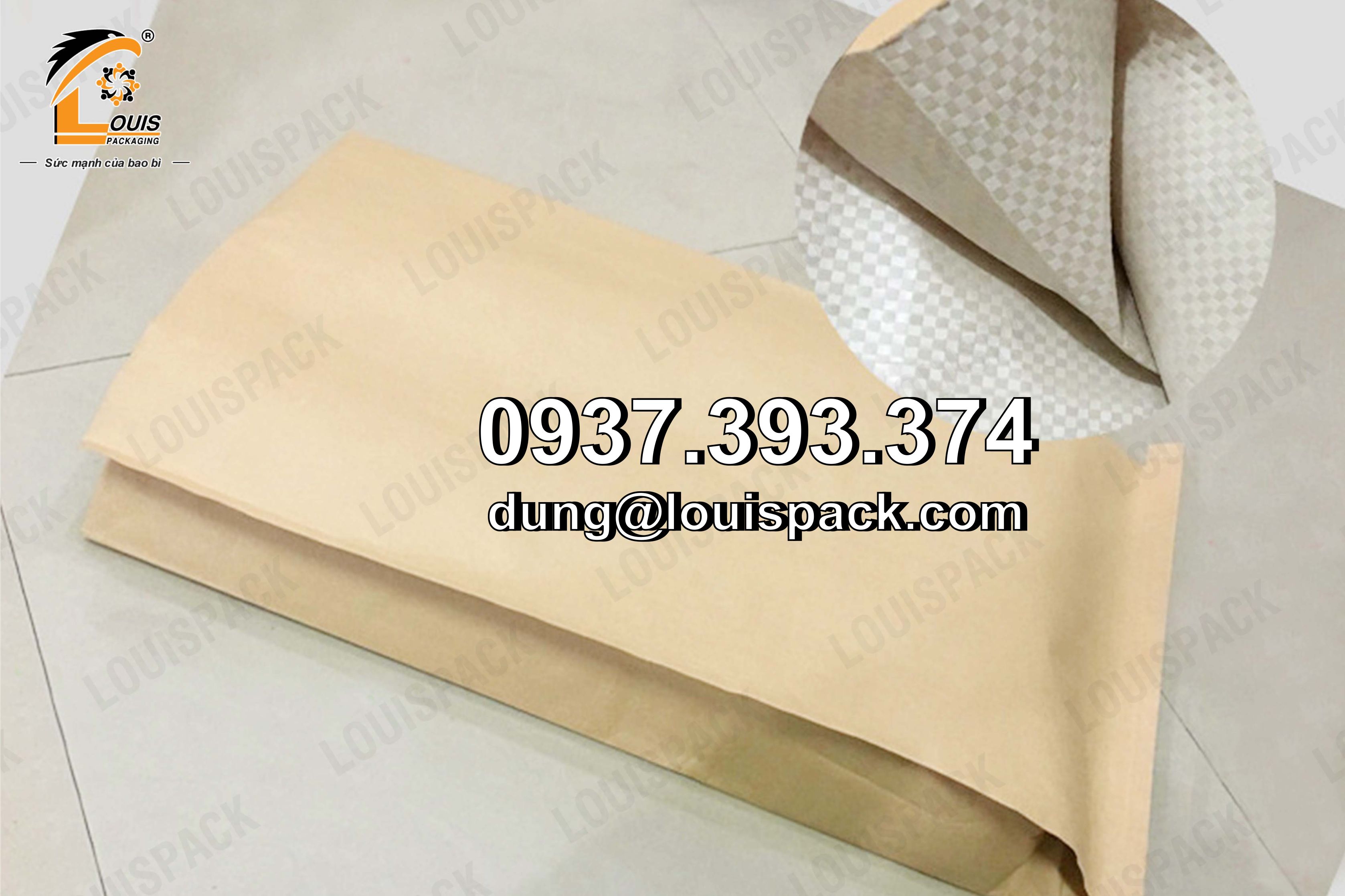 Bao giấy kraft đựng hạt nhựa 25kg - 50kg