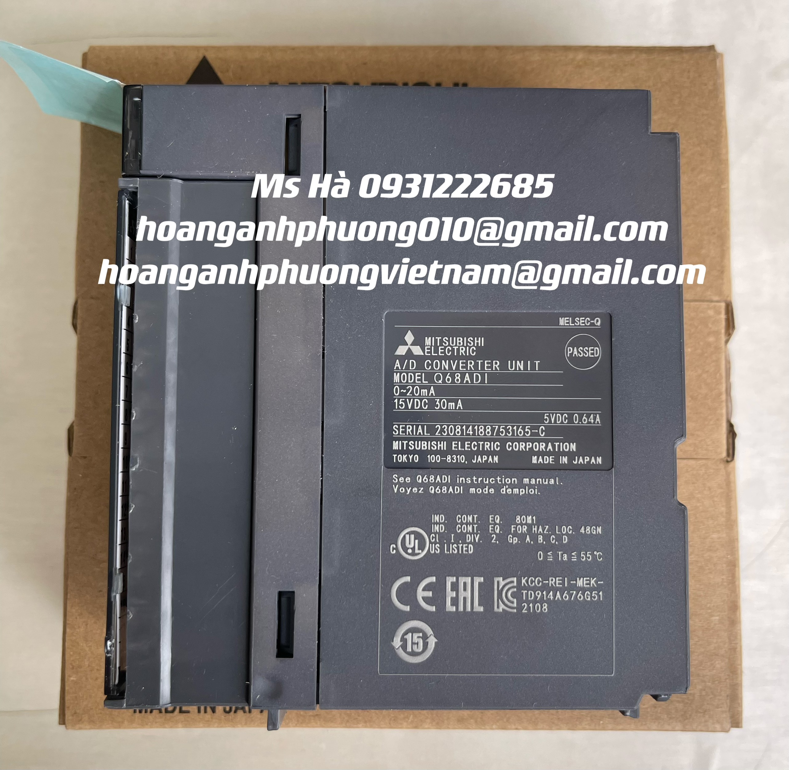 Analog input mitsubishi Q68ADI hàng nhập khẩu chính hãng