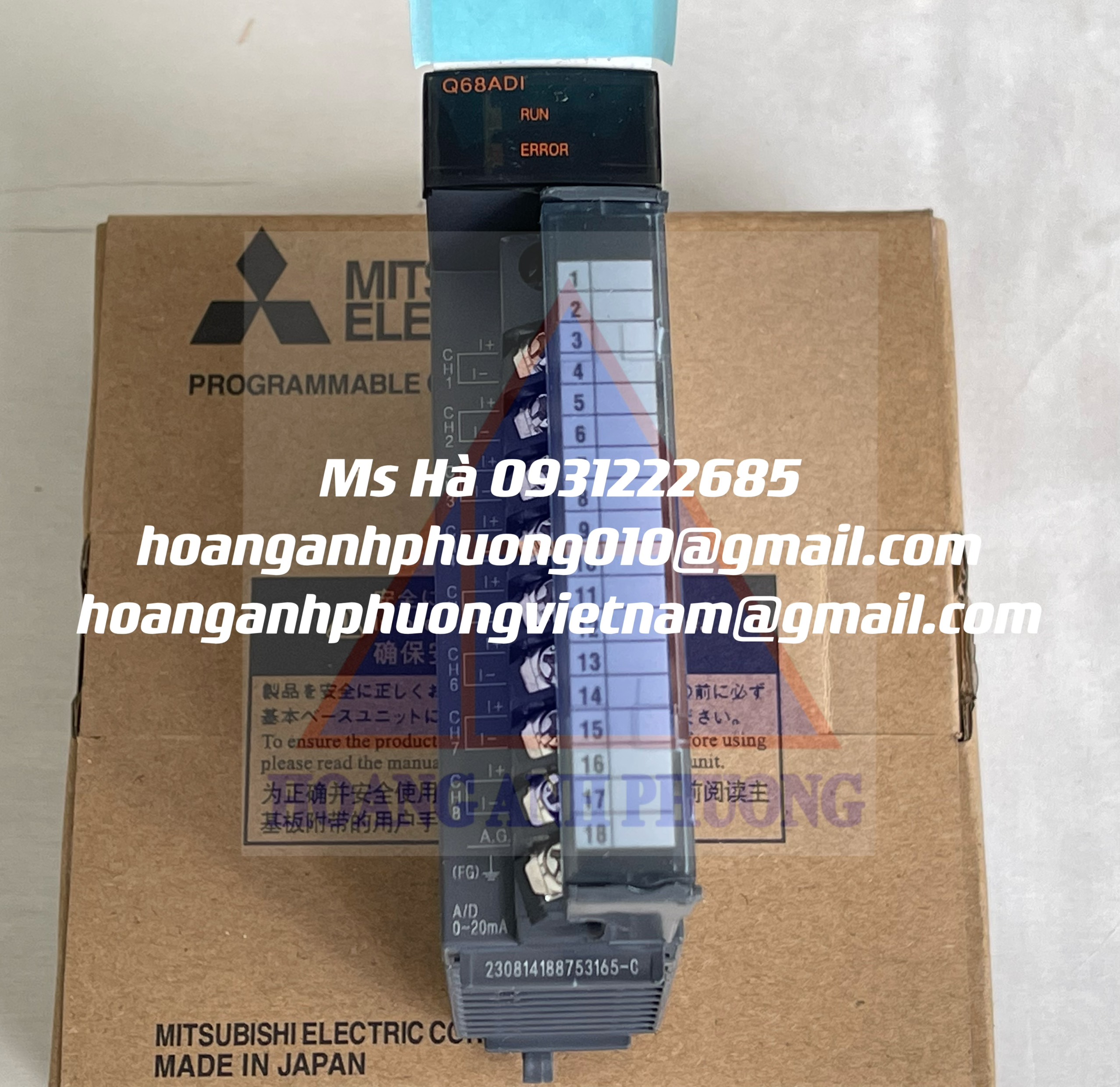 Analog input mitsubishi Q68ADI hàng nhập khẩu chính hãng