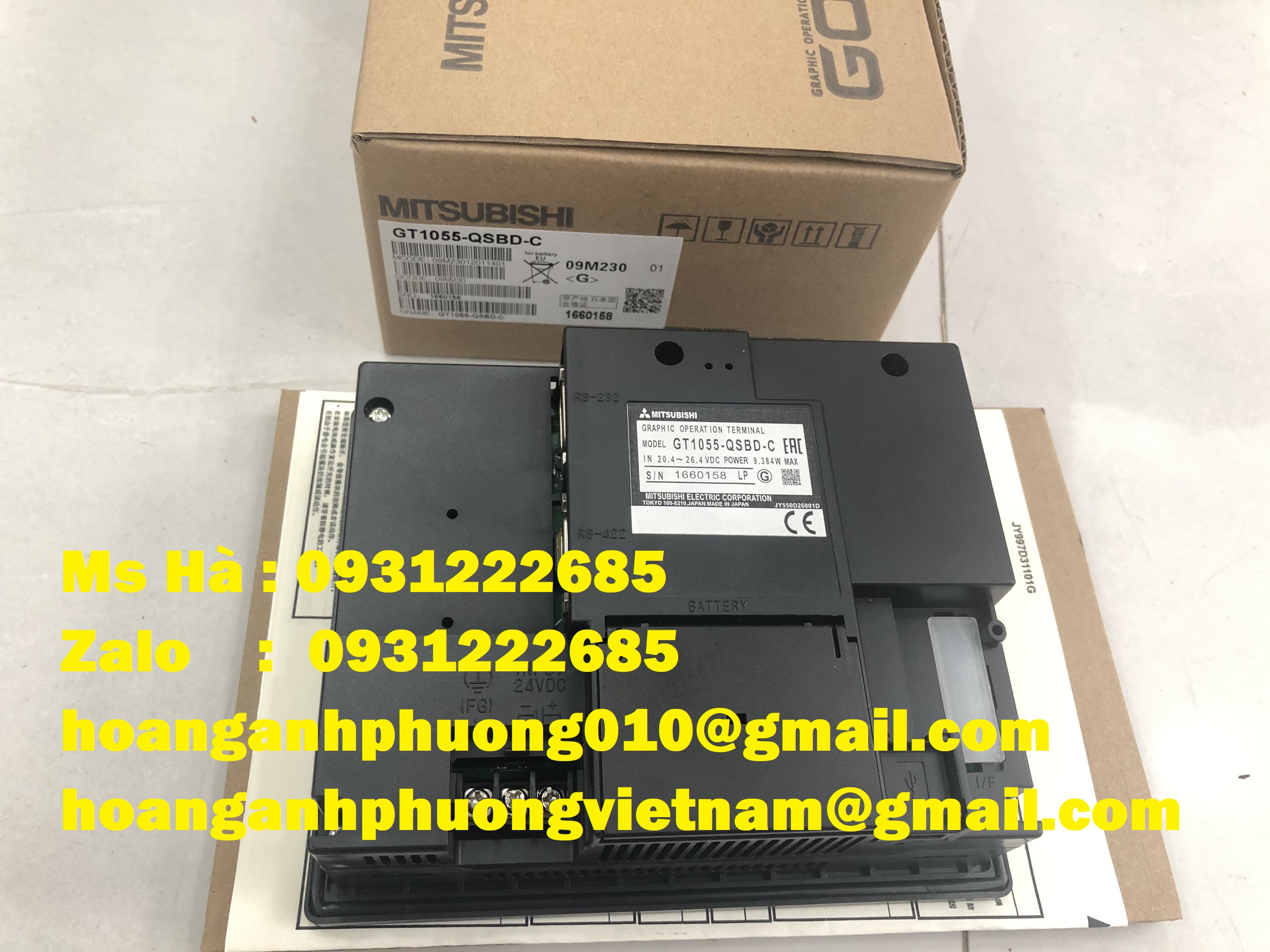 HMI nhập khẩu dòng mitsubishi GT1055-QSBD-C nhập khẩu