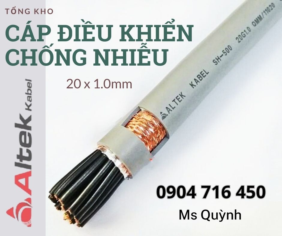 Cáp điều khiển 20 lõi chống nhiễu Altek Kabel Đà Nẵng, Hồ Chí Minh