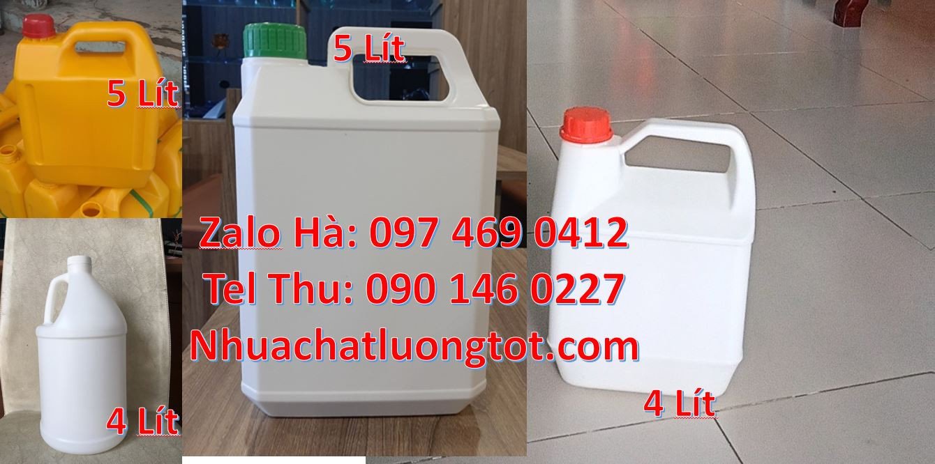 can nhựa nhỏ 4l đựng dầu ăn,can nhựa trắng đựng nước rửa chén,can nhựa