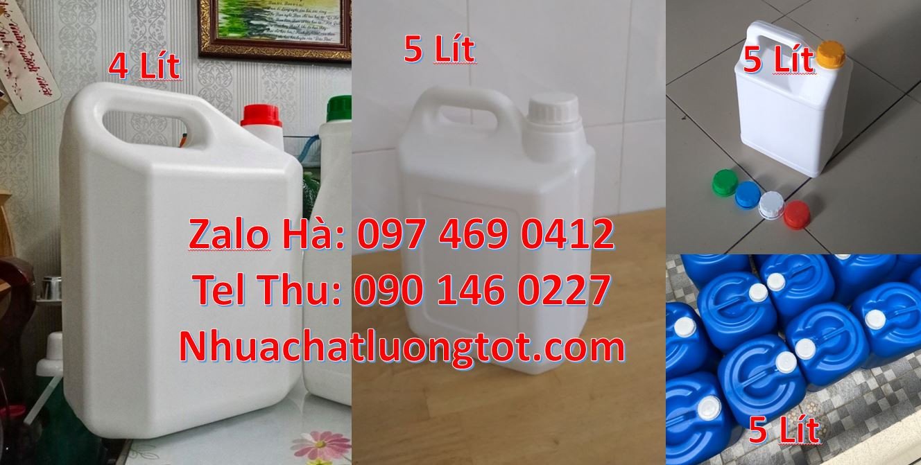 can nhựa nhỏ 4l đựng dầu ăn,can nhựa trắng đựng nước rửa chén,can nhựa