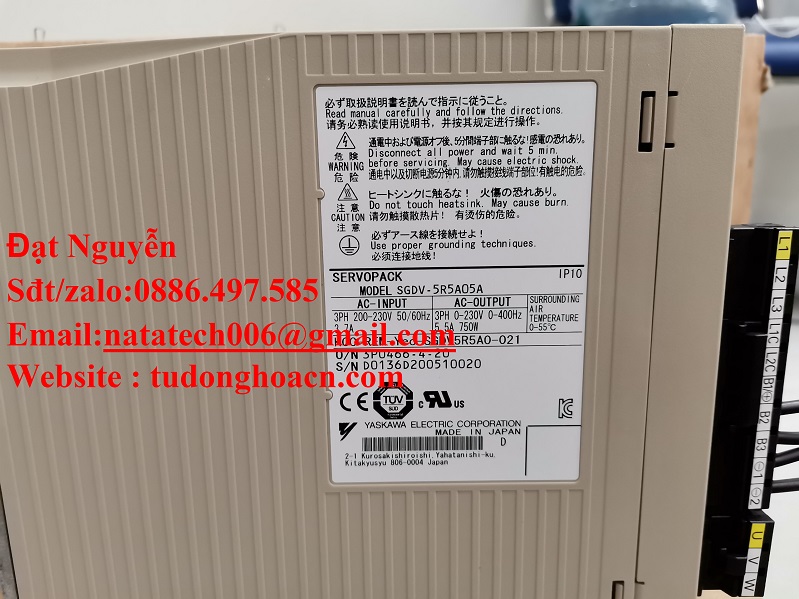 SGDV-5R5A05A bộ driver điều khiển chính hãng tiêu chuẩn Yaskawa mới