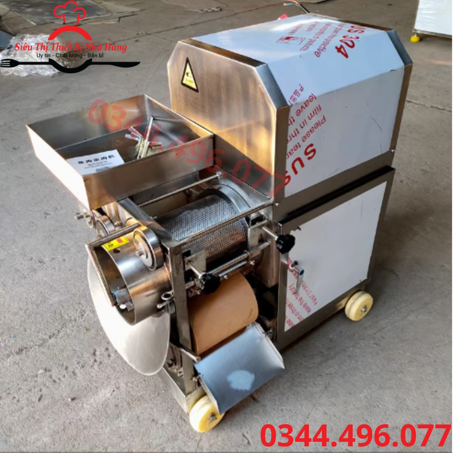 Máy tách xương cá, cua, tôm- máy lọc xương cá chính hãng