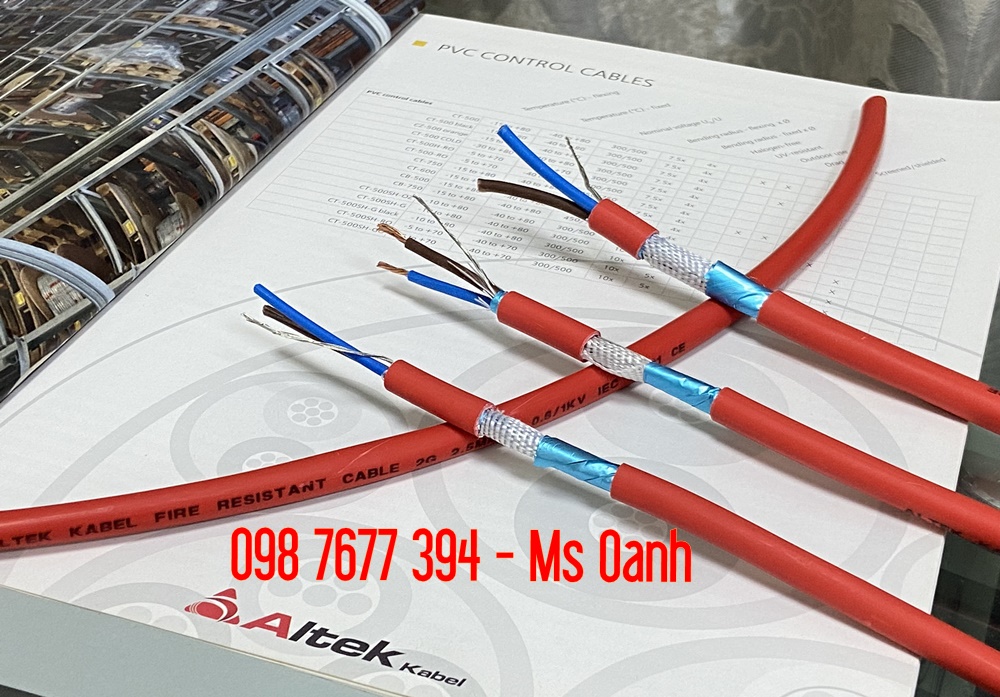 cáp báo cháy chống cháy 2x1.5, 2x1.0, 2x2.5