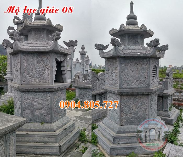 Những mẫu mộ tháp lục lăng đá tại Hưng Yên