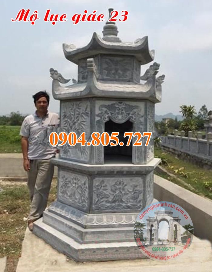 Những mẫu mộ tháp lục lăng đá tại Hưng Yên