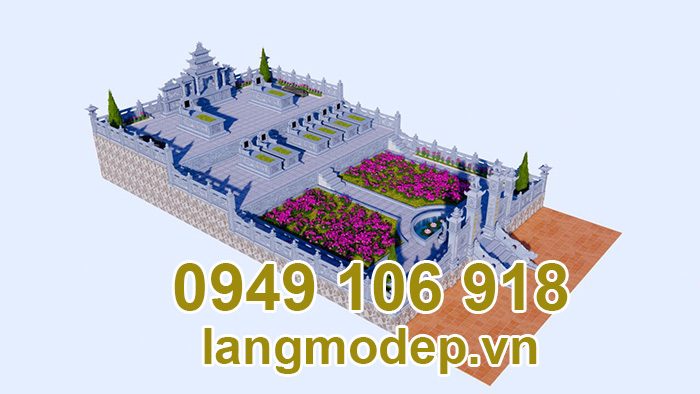 Bẳn thiết kế xây mộ khu lăng mộ đá gia đình năm 2023