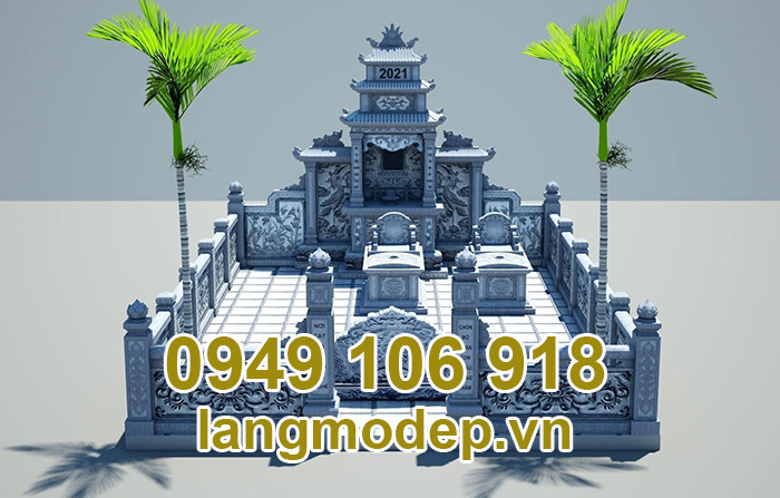 Bẳn thiết kế xây mộ khu lăng mộ đá gia đình năm 2023