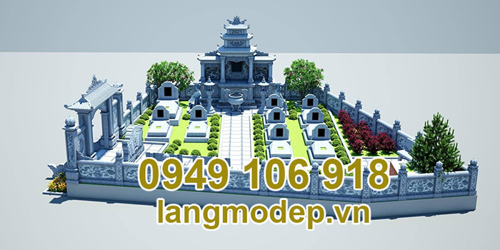 Bẳn thiết kế xây mộ khu lăng mộ đá gia đình năm 2023