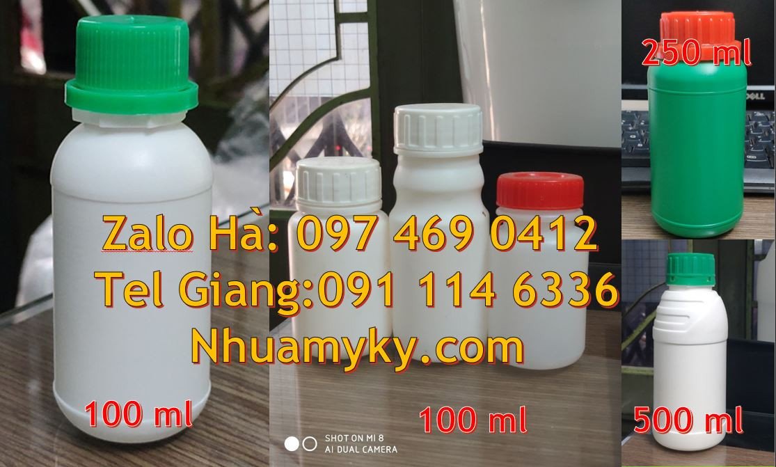 chai nhựa 100ml giá rẻ,chai nhựa hdpe 500ml,chai nhựa 250ml màu trắng