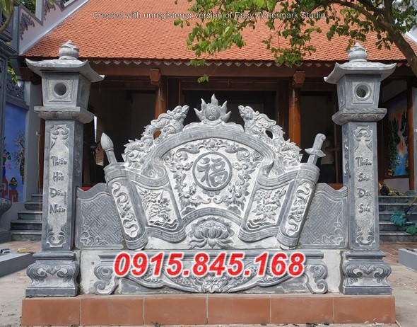 14+ thiết kế bình phong nhà mồ bằng đá đẹp bán trà vinh