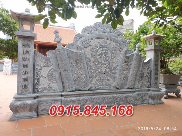14+ thiết kế bình phong nhà mồ bằng đá đẹp bán trà vinh