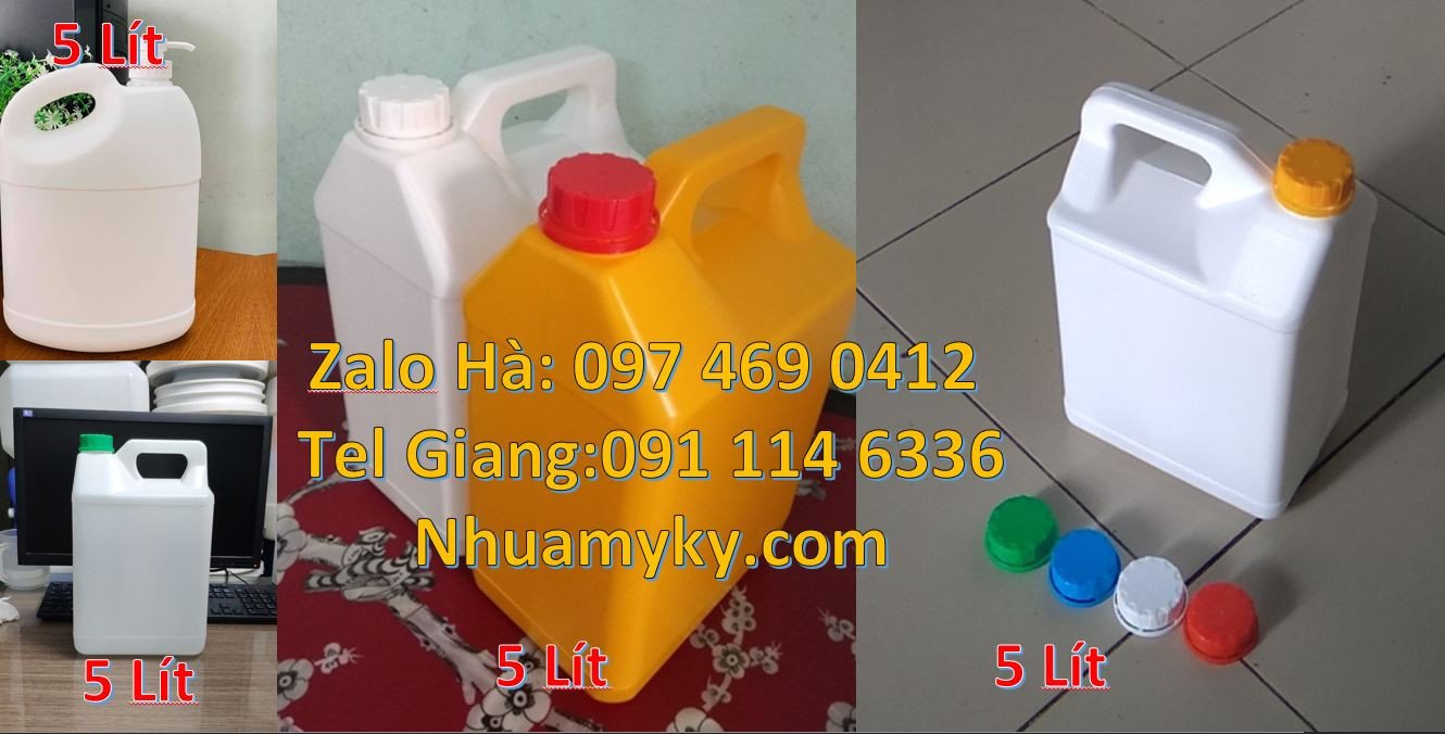 can nhựa nhỏ 5l đựng nước,can nhựa 2l đựng hóa chất,can nhựa hdpe giá