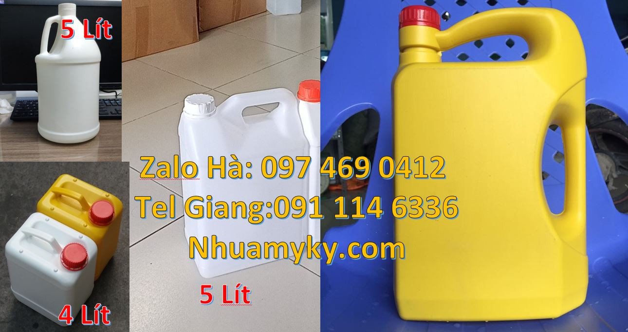 can nhựa nhỏ 5l đựng nước,can nhựa 2l đựng hóa chất,can nhựa hdpe giá