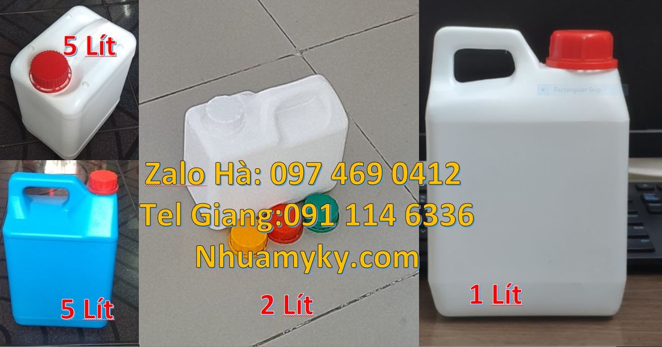 can nhựa nhỏ 5l đựng nước,can nhựa 2l đựng hóa chất,can nhựa hdpe giá