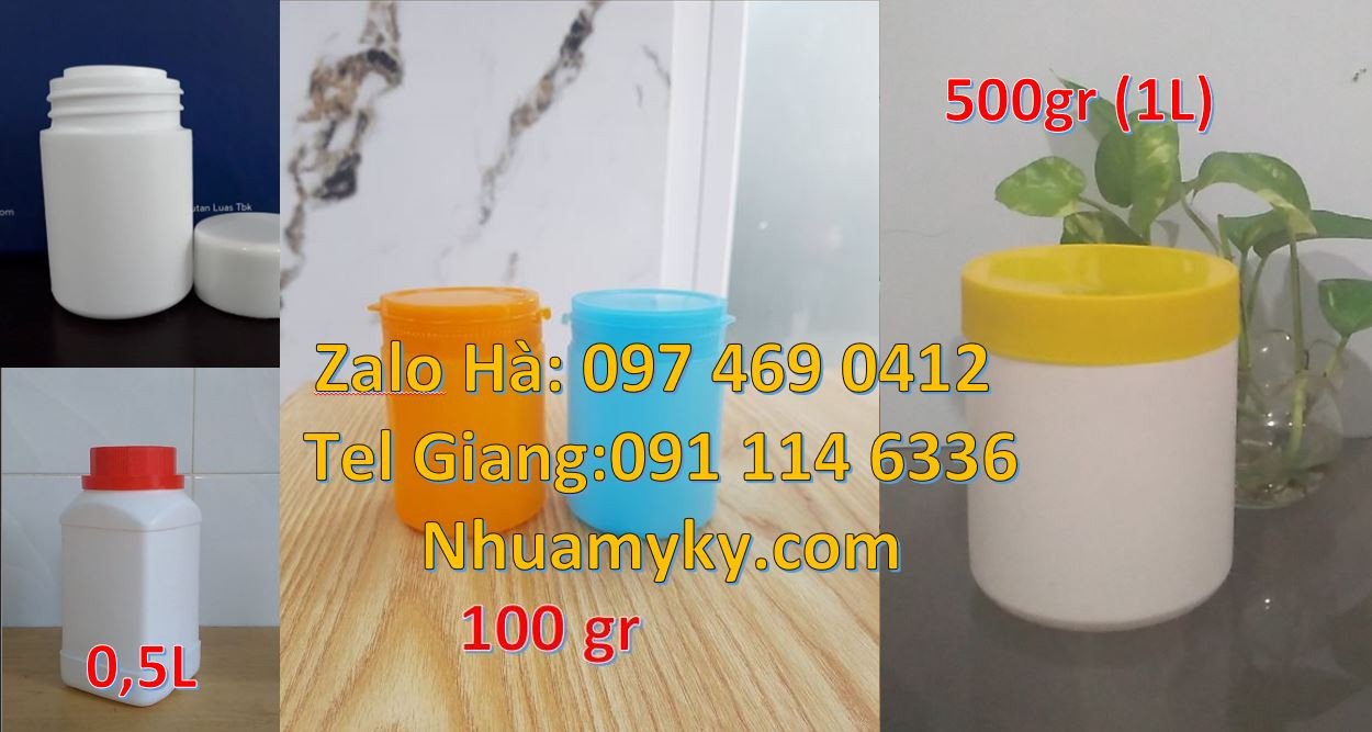 hũ nhựa đựng hóa chất,hũ nhựa đựng thực phẩm,hũ nhựa bánh kẹo giá rẻ