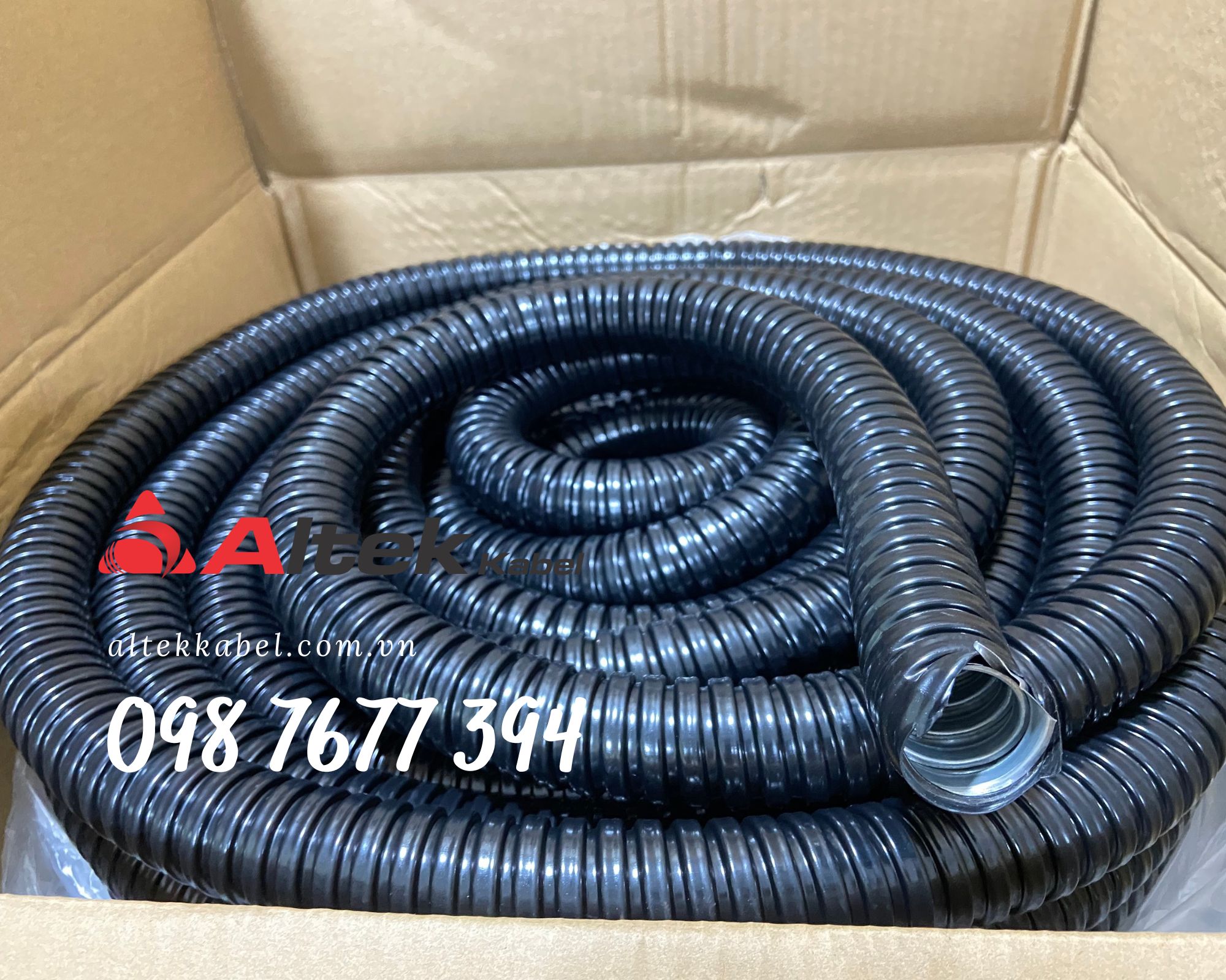 ống ruột gà lõi thép bọc nhựa pvc d25, ống ruột gà d25