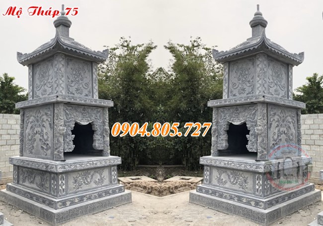 Tháp mộ đá để tro cốt tại Cần Thơ.