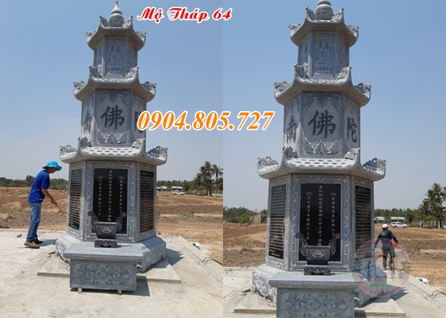 Tháp mộ đá để tro cốt tại Cần Thơ.