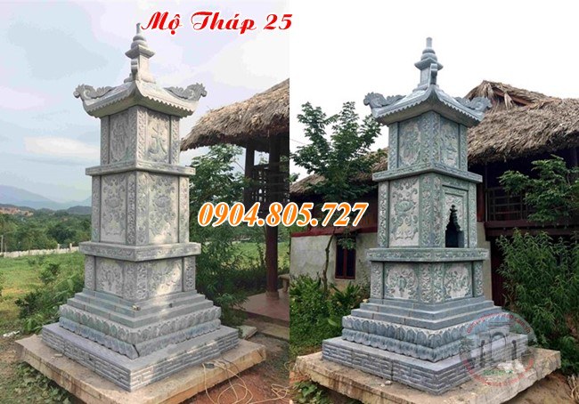 Tháp mộ đá để tro cốt tại Cần Thơ.