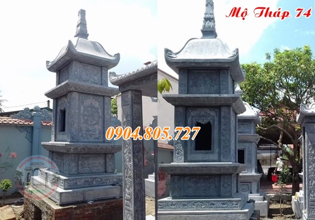Tháp mộ đá để tro cốt tại Cần Thơ.