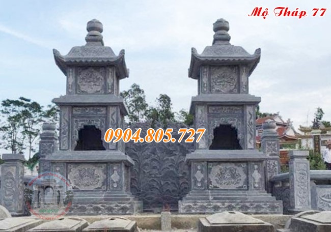 Tháp mộ đá để tro cốt tại Cần Thơ.