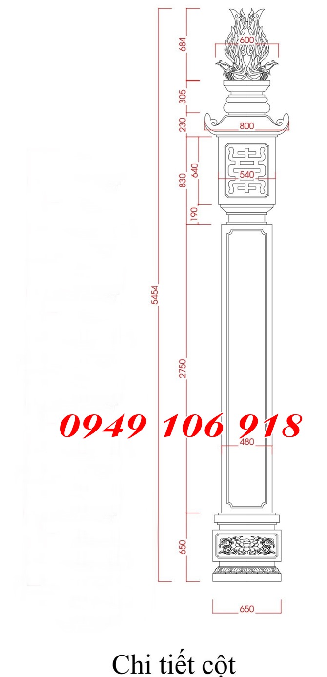 Những mộ cột đồng trụ đá nhà thờ đẹp năm 2023