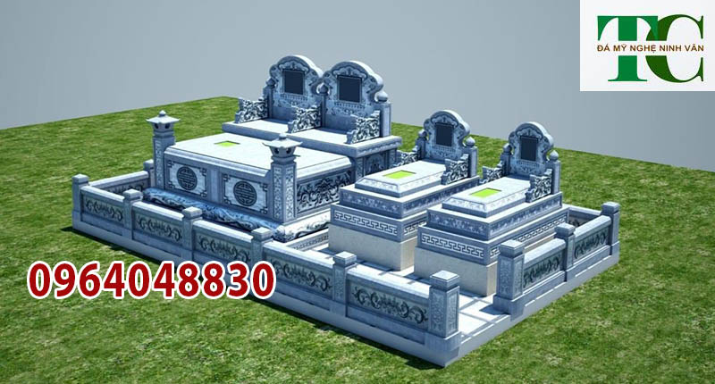 Xây chụp mộ tam sơn bằng đá đẹp đơn giản bán tại Bình Phước