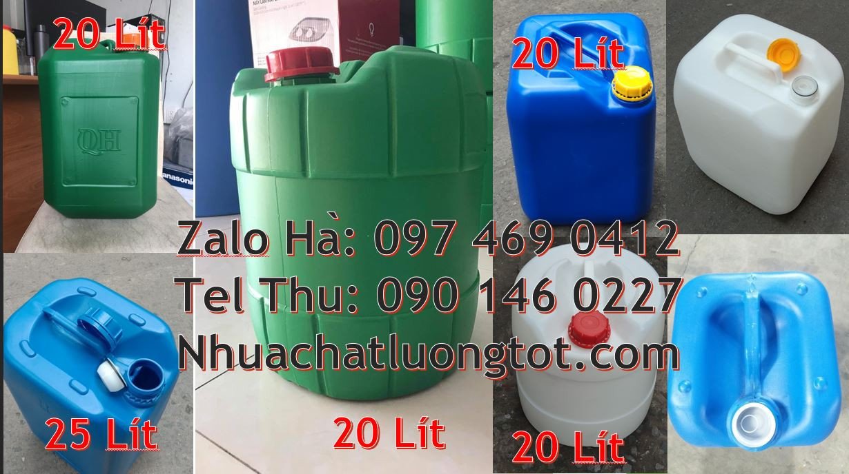 can nhựa lớn hdpe 20l màu xanh,can nhựa 25l đựng hóa chất,can nhựa 30l